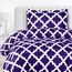 Utopia Bedding - Bettdecken-Set mit 1 Kissenbezug, 2-teiliges Bettwäsche-Set, Daunen-Alternative, weich und bequem, maschinenwaschbar, Lila, Doppelbett