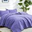 Love's cabin Quilts for Queen Bed Deep Purple Bedspreads Bedding Set - Summer Lightweight Bedspread Comforter - Coin Pattern Bedding Coverlet for All Season - 3-teilig (1 Steppdecke, 2 Kissenbezüge)
