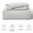 Love's cabin Quilts for Queen Bed Light Grey Bedspreads Bedding Set - Summer Lightweight Bedspread Comforter - Coin Pattern Bedding Coverlet for All Season - 3 Pieces (1 Quilt, 2 Pillow Shams)