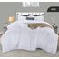 Utopia Bedding, 3-teiliges Bettwäsche-Set für King-Size-Betten, Bettdecken-Set, Daunen-Alternative, weiches Bettwäsche-Set, 1 Bettdecke (228,6 x 259,1 cm), 2 Kissenbezüge (50,8 x 91,4 cm), Weiß