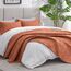 Love's cabin Quilts for Queen Bed Umber Bedspreads Bedding Set - Summer Lightweight Bedspread Comforter - Wave Pattern Bedding Coverlet for All Season - 3-teilig (1 Steppdecke, 2 Kissenbezüge)