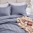 Love's cabin Bettwäsche-Set für Doppelbett, bläulich-graue Tagesdecken – weiche Sommerdecke, leichte Tagesdecke – Wellenmuster Bettwäsche für alle Jahreszeiten – 2-teilig (1 Steppdecke, 1 Kissenbezug)