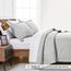 Love's cabin Quilts for Queen Bed Light Grey Bedspreads Bedding Set - Summer Lightweight Bedspread Comforter - Coin Pattern Bedding Coverlet for All Season - 3 Pieces (1 Quilt, 2 Pillow Shams)