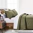 Love's Cabin Quilts for Queen Bed Green Bedspreads Bedding Set - Summer Lightweight Bedspread Comforter - Coin Pattern Bedding Coverlet for All Season - 3 Pieces (1 Quilt, 2 Pillow Shams)