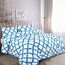 Utopia Bedding Bedrucktes Bettwäsche-Set (King/Cal King, Weiß Blau) mit 2 Kissenbezügen – luxuriöse gebürstete Mikrofaser – Daunenalternative Bettdecke – weich und bequem – maschinenwaschbar