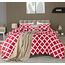 Utopia Bedding King-Size-Bettwäsche-Set (rot) mit 2 Kissenbezügen – Bettwäsche-Sets – Daunen-Alternative Bettdecke – weich und bequem – maschinenwaschbar