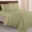 Elegant Comfort Luxuriöses 1500 Premium-Bettwäsche-Set aus Mikrofaser in Hotelqualität, dreireihig, Bestickt, weichstes 4-teiliges Bettlaken-Set, Knitter- und lichtbeständig, Queen, Salbeigrün