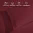Elegant Comfort Luxuriöses 1500 Premium-Bettwäsche-Set aus Mikrofaser in Hotelqualität, dreireihig, Bestickt, weichste, Knitter- und lichtbeständig, Split-Kingsize-Bett, Burgunderrot