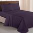 Elegant Comfort Luxuriöses 1500 Premium-Bettwäsche-Set aus Mikrofaser in Hotelqualität, dreireihig, Bestickt, weichste 4-teilges Bettlaken-Set, Knitter- und lichtbeständig, Full, Auberginenlila
