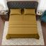 Elegant Comfort Luxuriöses Bettwäsche-Set, Fadenzahl 1500, ägyptische Dreizeilen, Bestickt, weichste Premium-Hotelqualität, Knitter- und lichtbeständig, Split-Kingsize-Bett, bronzefarben