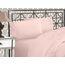 Elegant Comfort Luxuriöses 1500 Premium-Bettwäsche-Set aus Mikrofaser in Hotelqualität, dreireihig bestickt, weichstes 4-teiliges Bettlaken-Set, knitter- und lichtbeständig, California King, Blassrosa