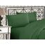 Elegant Comfort Luxuriöses 1500 Premium-Bettwäsche-Set aus Mikrofaser, Hotelqualität, dreireihig, Bestickt, weichstes 4-teiliges Bettlaken-Set, Knitter- und lichtbeständig, California King, Jägergrün