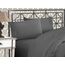 Elegant Comfort Luxuriöses 1500 Premium-Bettwäsche-Set aus Mikrofaser in Hotelqualität, dreireihig, Bestickt, weichstes 4-teiliges Bettlaken-Set, Knitter- und lichtbeständig, California King, Grau