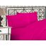 Elegant Comfort Luxuriöses 1500 Premium-Bettwäsche-Set aus Mikrofaser, Hotelqualität, dreireihig, Bestickt, weichstes 4-teiliges Bettlaken-Set, Knitter- und lichtbeständig, California King, Knallrosa