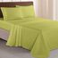 Elegant Comfort Luxuriöses 1500 Premium-Bettwäsche-Set aus Mikrofaser in Hotelqualität, dreireihig, Bestickt, weichstes 4-teiliges Bettlaken-Set, Knitter- und lichtbeständig, Full, Pistaziengrün
