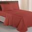 Elegant Comfort Luxuriöses 1500 Premium-Bettwäsche-Set aus Mikrofaser in Hotelqualität, dreireihig, Bestickt, weichstes 4-teiliges Bettlaken-Set, Knitter- und lichtbeständig, Twin/Twin XL, Rost