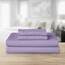 Elegant Comfort Luxuriöses 1500 Premium-Bettwäsche-Set aus Mikrofaser in Hotelqualität, dreireihig, Bestickt, weichstes 4-teiliges Bettlaken-Set, Knitter- und lichtbeständig, Queen, Lavendel