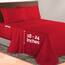 Elegant Comfort Luxuriöses 4-teiliges Bettlaken-Set, 1500 Premium-Mikrofaser, Hotelqualität, 46–61 cm tief, extra Tiefe Spannbettlaken, ultraweiche, 4-teilige Tiefe Bettlaken, California King, Rot