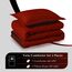 downluxe Leichtes, solides Bettdecken-Set (Doppelbett) mit 1 Kissenbezug – 2-teiliges Set – Rot und Schwarz – Daunenalternative Wendedecke