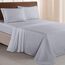 Elegant Comfort Luxuriöses 1500 Premium-Bettwäsche-Set aus Mikrofaser in Hotelqualität, dreireihig, Bestickt, weichstes 4-teiliges Bettlaken-Set, Knitter- und lichtbeständig, Twin/Twin XL, Silbergrau