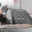 downluxe Bettwäsche-Set für King-Size-Betten, weiches Bettwäsche-Set für alle Jahreszeiten, 1 Bettdecke (264,2 x 233,7 cm) und 2 Kissenbezüge (50,8 x 91,4 cm), Anthrazit und Grau