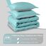 downluxe Bettwäsche-Set für California-King-Size-Bett, weiches Bettwäsche-Set für alle Jahreszeiten, 1 Bettdecke (264,2 x 243,8 cm) und 2 Kissenbezüge (50,8 x 91,4 cm), Blaugrün und Marineblau