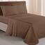 Elegant Comfort Luxuriöses 1500 Premium-Bettwäsche-Set aus Mikrofaser in Hotelqualität, dreireihig, Bestickt, weichstes 4-teiliges Bettlaken-Set, Knitter- und lichtbeständig, Twin/Twin XL, Taupe