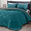 downluxe Bettwäsche-Set für King-Size-Bett, weiches Bettwäsche-Set für alle Jahreszeiten, 1 Bettdecke (264,2 x 233,7 cm) und 2 Kissenbezüge (50,8 x 91,4 cm)