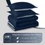 downluxe Schmusedecke aus Einer leichten Daunenalternative, Wendedecke King Admiral Blue/Sudden Sapphire