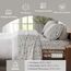 Sleep Philosophy True North by Kuscheliges Flanell-Bettwäsche-Set, 100% Baumwolle, Bedruckt, Tiere, Sterne, niedlich, ultraweich, für kaltes Wetter, Queen-Size-Bett, graue Hunde, 4-teilig