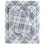 Sleep Philosophy True North by Kuscheliges Flanell-Bettwäsche-Set, 100% Baumwolle, Motiv: Tiere, Sterne, niedlich, ultraweich, für kaltes Wetter, Doppelbett, blaues Karomuster, 3-teilig