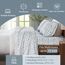 Sleep Philosophy True North by Kuscheliges Flanell-Bettwäsche-Set, 100% Baumwolle, Motiv: Tiere, Sterne, niedlich, ultraweich, für kaltes Wetter, Doppelbett, Hellbraun/Blaue Schneeflocken, 3-teilig