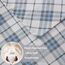 Sleep Philosophy True North by Kuscheliges Flanell-Bettwäsche-Set, 100% Baumwolle, Bedruckt, Tiere, Sterne, niedlich, ultraweich, Kaltwetter-Bettwäsche-Set, Kali-King-Size-Bett, blaues Karomuster,