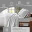 Sleep Philosophy True North by Kuscheliges Flanell-Bettwäsche-Set, 100% Baumwolle, Motiv: Tiere, Sterne, niedlich, ultraweich, für kaltes Wetter, Doppelbett, graues Geo, 3-teilig