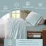 Sleep Philosophy True North by Kuscheliges Flanell-Bettwäsche-Set, 100% Baumwolle, Bedruckt, Tiere, Sterne, niedlich, ultraweich, für kaltes Wetter, 4-teilig, Aqua-Punkte