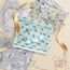 Sleep Philosophy True North by Kuscheliges Flanell-Bettwäsche-Set, 100% Baumwolle, Bedruckt, Tiere, Sterne, niedlich, ultraweich, für kaltes Wetter, Queen-Size-Bett, Aqua-Punkte, 4-teilig
