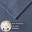 Sleep Philosophy True North Kuscheliges Flanell-Bettwäsche-Set, warm, 100% Baumwolle, Motiv: Tiere und Sterne, niedlich, ultraweich, für kaltes Wetter, Doppelbett, blau, einfarbig, 3-teilig