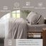 Sleep Philosophy True North Kuscheliges Flanell-Bettwäsche-Set, warm, 100% Baumwolle, Motiv: Tiere, Sterne, niedlich, ultraweich, für kaltes Wetter, 4-teilig, Grau