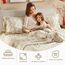 Sleep Philosophy True North Flanell-Bettlaken, Queen-Size-Größe, gemütliches 100% Baumwoll-Flanell-Bettwäsche-Set, ultraweich, niedliches Bettlaken-Set, Neuheit, Bedruckt, warmes Wetter, 4-teilig