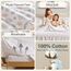Sleep Philosophy True North Kuscheliges Flanell-Bettwäsche-Set, warm, 100% Baumwolle, Motiv: Tiere, Sterne, niedlich, ultraweich, für kaltes Wetter, Doppelbett, rosa/graue Schneeflocken, 3-teilig