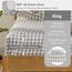 Sleep Philosophy True North Flanell-Bettwäsche-Set, 100% Baumwolle, Kingsize, gemütliches Flanell-Bettwäsche-Set, gebürstet für zusätzliche Weichheit, Schwerer, Warmer Flanell-Bettwäsche-Set, graues