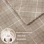 Sleep Philosophy True North Cozy Flanell-Bettlaken, warm, 100% Baumwolle, mit Tieren, Sternen, niedlich, ultraweich, für kaltes Wetter, Cal King, hellbraunes Karomuster, 4-teiliges Set