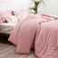ROSGONIA Dusty Pink Bettdecken-Set für Damen und Mädchen, 1 Bettdecke und 1 Kissenbezug, Dusty Rose Twin Bettwäsche-Set für Damen und Mädchen, warm, leichte Mikrofaser-Bettdecke für alle Jahreszeiten