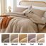 ROSGONIA Taupe Bettdecken-Set Queen-Size-Bett,3-teilig (1 Bettdecke und 2 Kissenbezüge) Bauernhaus-Queen-Bettwäsche-Set für Damen und Mädchen, weiche, warme Mikrofaser-Bettdecke für alle Jahreszeiten