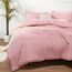 ROSGONIA Dusty Pink Bettdecken-Set Full,3-teilig (1 Bettdecke & 2 Kissenbezüge) Dusty Rose Full Comforter Set für Damen und Herren,wendbare, warme, leichte Mikrofaser-Bettdecke für alle Jahreszeiten