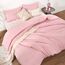 ROSGONIA Dusty Pink Bettdecken-Set für Damen und Mädchen, 1 Bettdecke und 1 Kissenbezug, Dusty Rose Twin Bettwäsche-Set für Damen und Mädchen, warm, leichte Mikrofaser-Bettdecke für alle Jahreszeiten