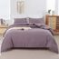 ROSGONIA Dusty Purple Bettdecken-Set für Queen-Size-Betten, 3-teilig (1 Boho-Steppdecke und 2 Kissenbezüge), Ganzjahres-Bettwäsche, leichte Tagesdecke, Decke, Steppbett