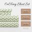 Linen Market ienjoy Home 4-teiliges Bettwäsche-Set mit Puff-Zickzack-Muster, ultraweich, Premium-Bettwäsche-Set, California-King, Salbei