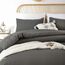 ROSGONIA Übergroße Bettdecke für King-Size-Bett, Anthrazit, 3-teilig (1 graue Bettdecke und 2 Kissenbezüge), weich, leicht, übergroße King-Size-Bettdecken-Sets