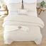 ROSGONIA King-Size-Bettwäsche-Set, Beige, 3-teiliges beigefarbenes Bettdecken-Set für King-Size-Bett (1 Boho-Bettdecke und 2 Kissenbezüge), leichte Daunen-Alternative, gemütliche Deckenset,